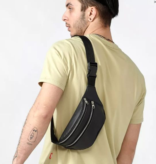 Чоловіча сумка бананка Sambag Tirso BTS чорний 31 × 12 × 5 см (81333001m) | Зображення 1