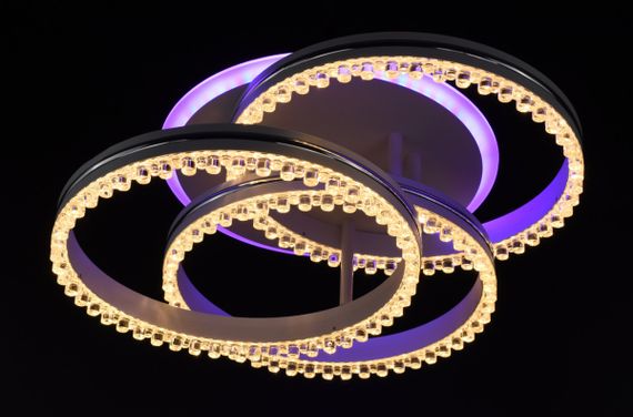 Люстра світлодіодна стельова LED світильник для квартири на стелю лед 26324 Білий 16х43х43 см. | Зображення 9