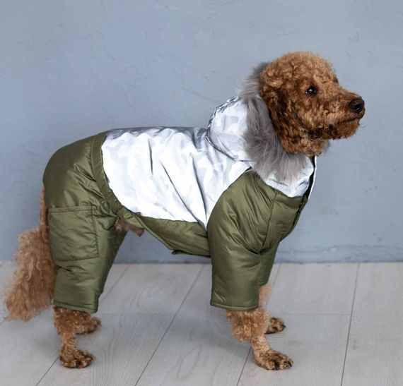 Зимовий комбінезон з світловідбиваючої тканини камуфляж A-78 | Зображення 1