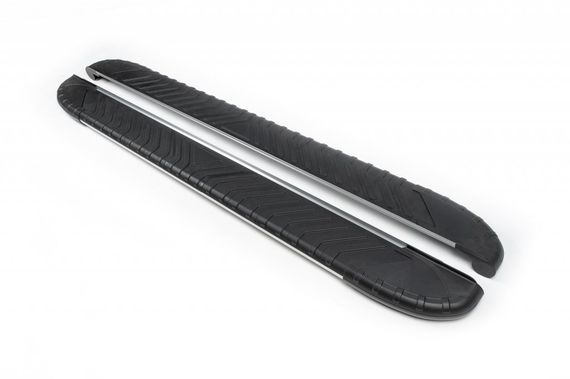 Бокові пороги Bosphorus Grey (2 шт., алюміній) Довга база для Volkswagen T5 Caravelle 2004-2010 років