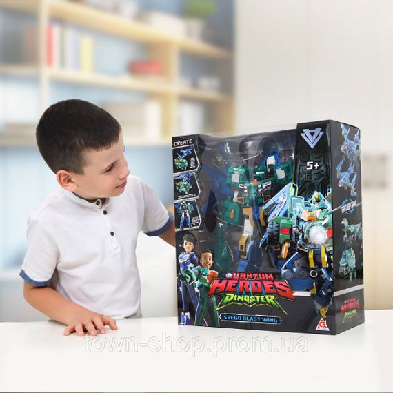 Игровой набор с роботом-трансформером Dinoster – Стего Бласт Винг | Зображення 1