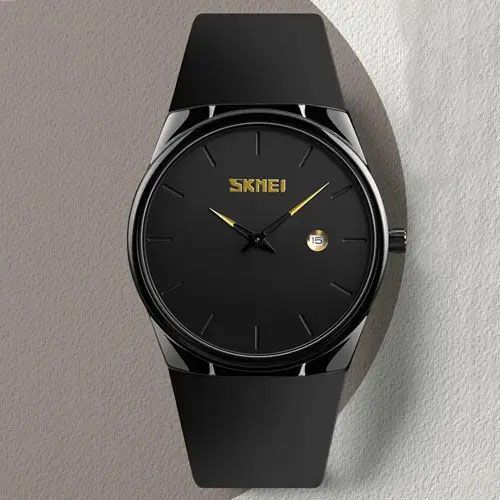 Модний чоловічий годинник SKMEI 1509BK / Чоловічий годинник стильний годинник на руку / AP-309 Кварцовий годинник