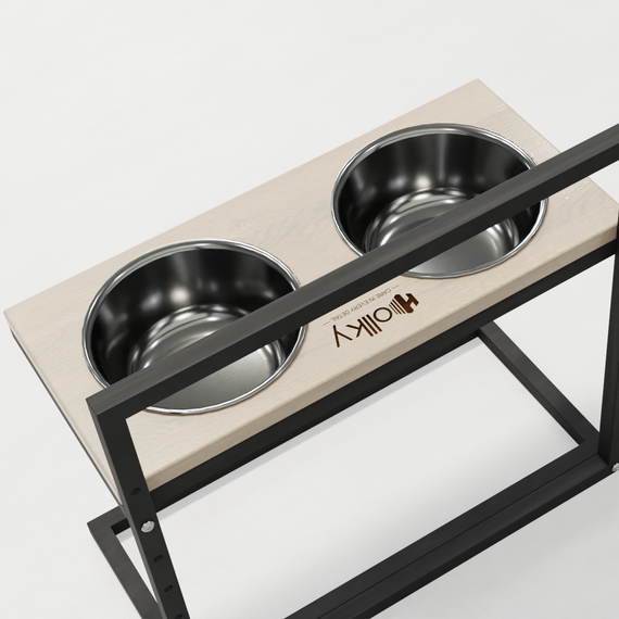 Миски на регульованій підставці для великих собак Hollky Flex L (2 × 1.8 л) FL-502850-GRWH | Зображення 3