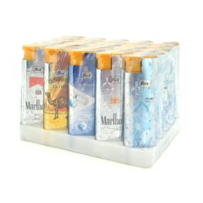 Запальничка Турбо Lighter, упаковка 50шт, ціна за упаковку, Mix color