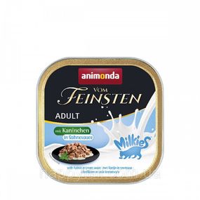 Корм влажный Vom Feinsten Adult with rabbit in cream sauce для котов с кроликом в сливочном соусе 100 г