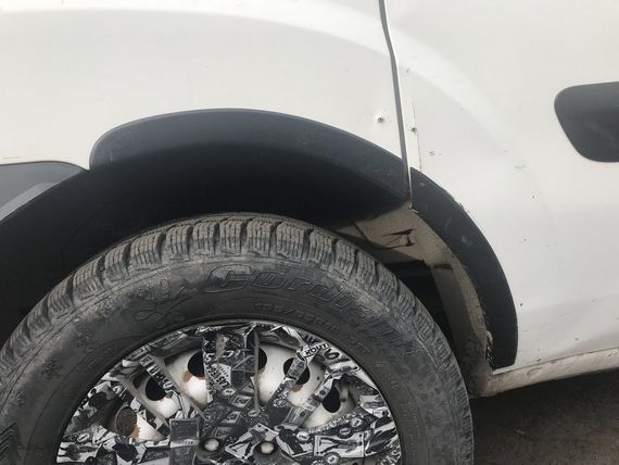 Накладки на арки (4 шт, чорні) для Fiat Doblo I 2001-2005 рр | Зображення 2
