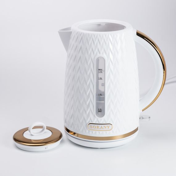 Чайник электрический Sokany SK-SH-1044 1.7 литра белый | Зображення 1