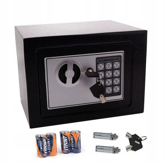 Сейф меблевий для дому офісу електронний, домашній сейф із замком електронним, LOGIC | Зображення 6