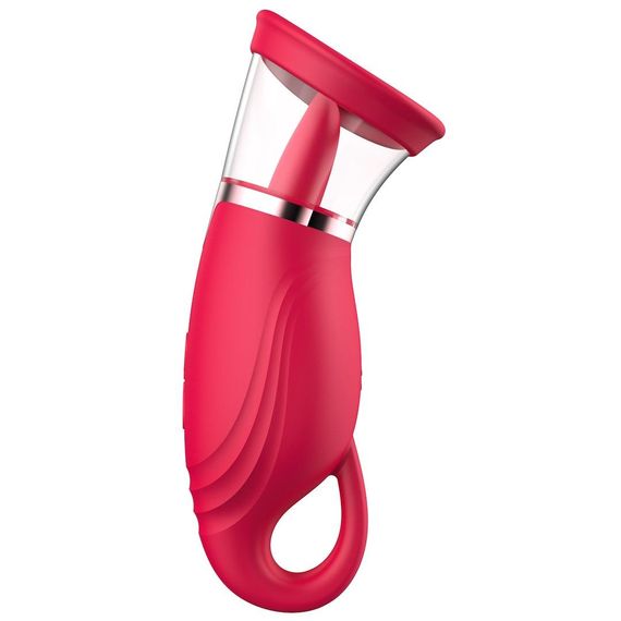 Вакуумный стимулятор с язычком - Licking Tongue Suction Vibrator Erospace Sweet Play A18 Sex Aura | Зображення 2