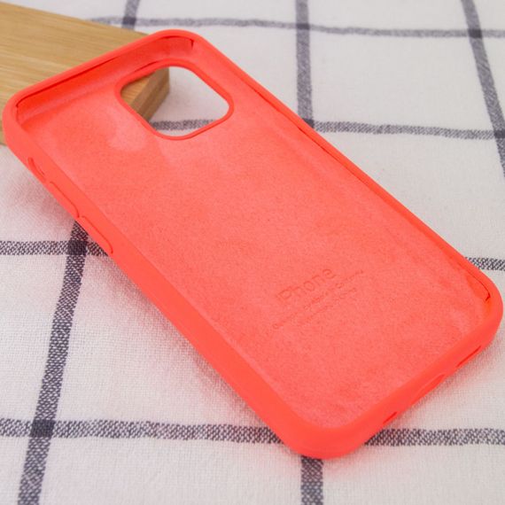 Чохол Silicone Case Full Protective (AA) для Apple iPhone 16 Pro (6.3") Кавуновий / Watermelon red | Зображення 2
