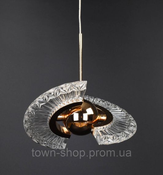 Люстра потолочная LED JU01 Золото 25-120х18х18 см. | Зображення 4