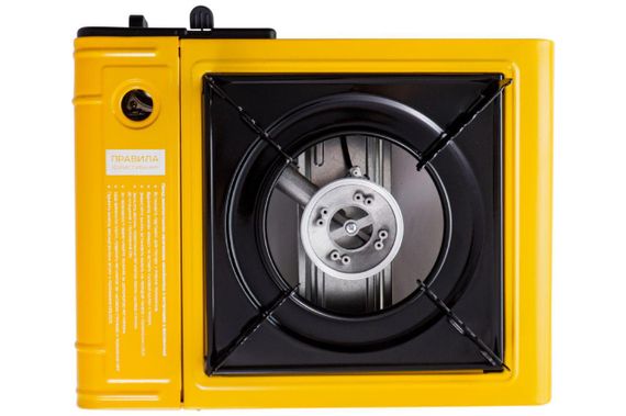 Портативная газовая плита Сушеф одноконфорочная c пьезоподжигом и переходником СИЛА | Зображення 1