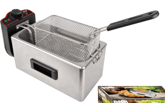 Фритюрниця електрична, глибока, з нержавіючої сталі, з захистом від перегріву, таймером, контролем температури, потужністю Потужність 2000 Вт. XPRO BM-80-3L. | Зображення 5