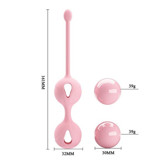 Вагінальні кульки ніжно-рожевого кольору Kegel tighten up2 sexstyle | Зображення 4