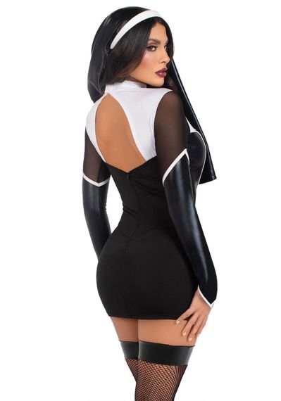 Костюм черниці Leg Avenue Holy Hottie Dress XS | Зображення 1