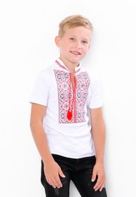 Вишиванка для хлопчика з коротким рукавом Носи своє 170 Білий (p-11938-150164)
