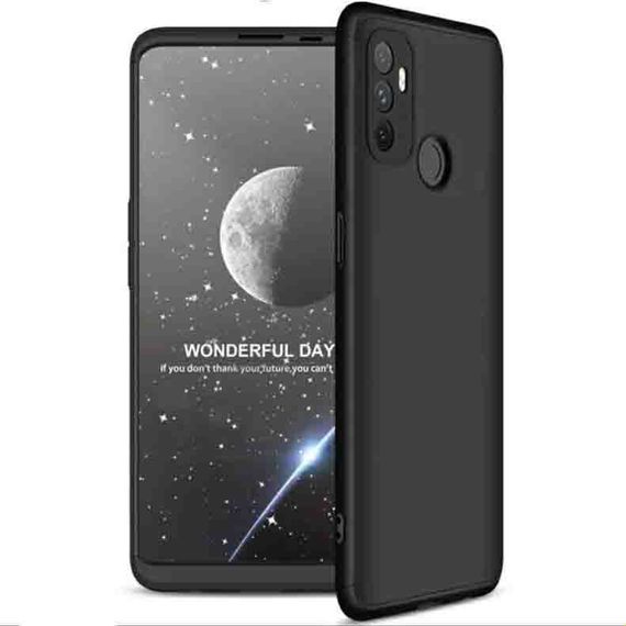 Чохол GKK 360 градусів для Oppo A53 колір Чорний