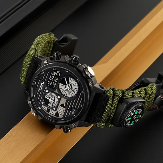 Електронний годинник Skmei 2202NAG Army Green | Зображення 4