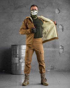 Зимний тактический костюм shredder на овчине  ВТ7018