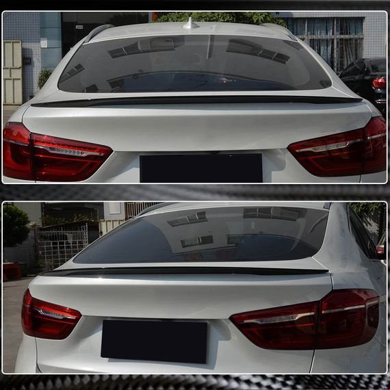 Спойлер кришки багажника Карбон V1 для BMW X6 F-16 2014-2019 рр | Зображення 2