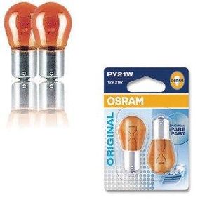Показні лампа розжарювання OSRAM 7507-02B P21W 12 V BAU15s Amber 10X2 Blister