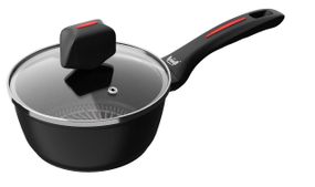 Ківш кухонний Krauff Smart Fry 25-45-158, 1 л, 16 см, алюмінієвий з антипригарним покриттям та кришкою