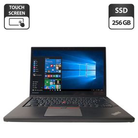 Ультрабук Б-клас Lenovo Thinkpad T450s / 14" (1920x1080) IPS Touch / Intel Core i5-5300U (2 (4) ядра по 2.3 - 2.9 GHz) / 8 GB DDR3 / 256 GB SSD / Intel HD Graphics 5500 / WebCam / Два АКБ б/в