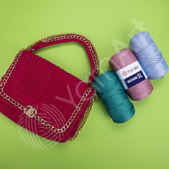 Yarnart Macrame XL No 165 пряжа ярнарт макраме поліестер | Зображення 4