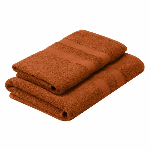 Набір рушників махрових Ardesto Splendid 50х90см, 70х140см, 2шт, 100% бавовна, теракотовий (ART2359TE) | Зображення 4