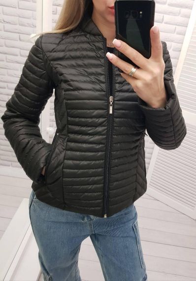 Стьобана куртка демі, арт. 470, чорний