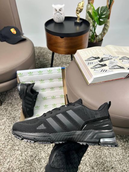 Мужские кроссовки Marathon Pro+ All Black текстиль  весна / літо / осінь A3618 46 29