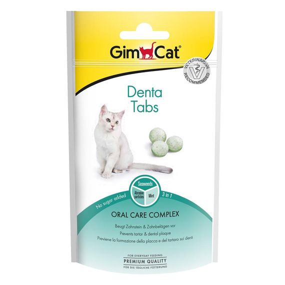 Вітаміни GimCat Every Day Dental для очищення зубів у кішок 40 гр