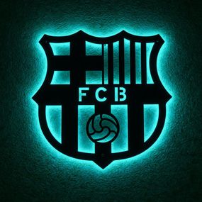 Панно декоративное картина на стену Барселона LED подсветка 16 цветов пульт 700х700 acr-p000280