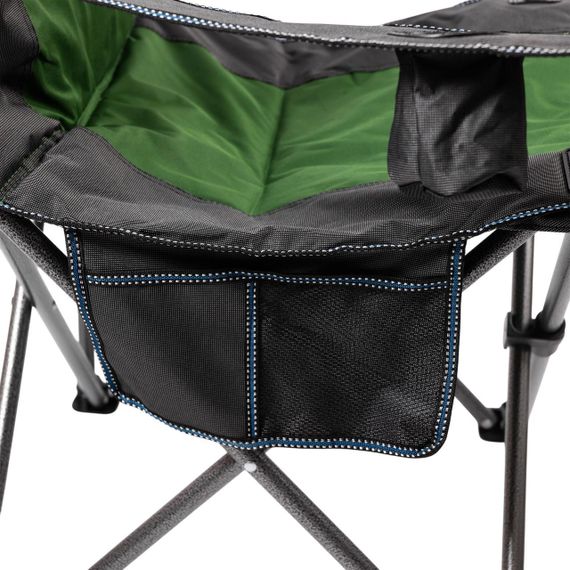 Крісло для риболовлі розкладне туристичне 58х94х95 см складне крісло для для відпочинку на природу Зелене | Зображення 5
