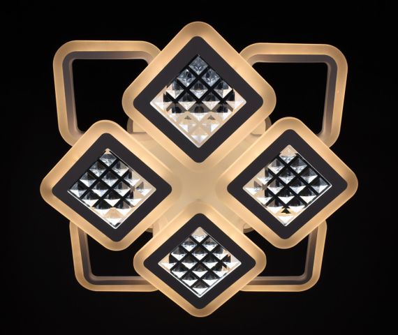 Люстра світлодіодна стельова LED світильник для квартири на стелю лед з пультом 26120 Білий 11х54х62 см. | Зображення 2