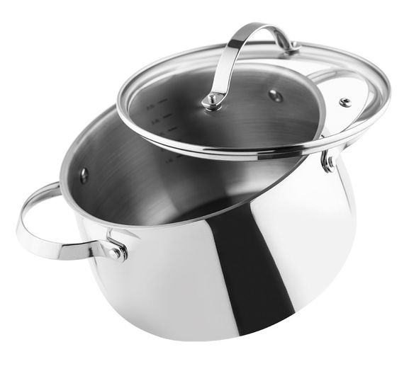 Каструля Vinzer Culinaire 50168, 7 л, 24 см, з нержавіючої сталі з кришкою, для всіх типів плит | Зображення 2