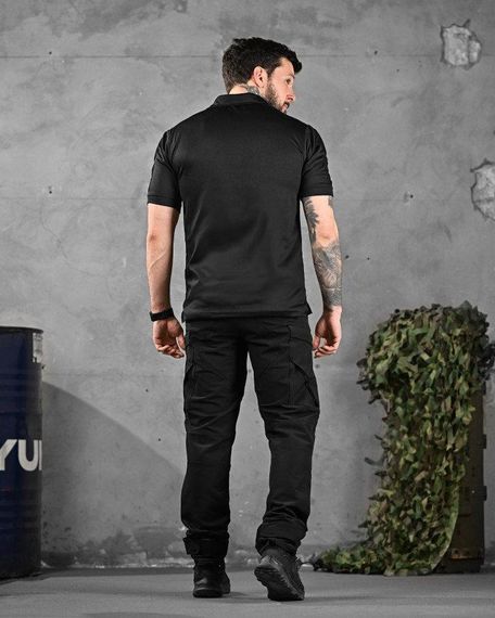 Літній тактичний костюм soldier чорний поліція ДЛ6404 | Зображення 2