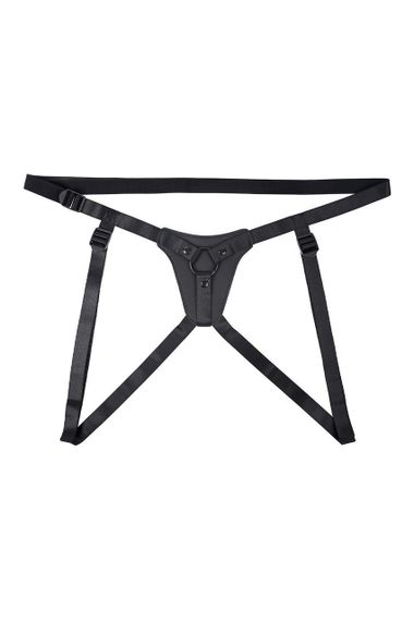 Трусики-ремни для страпона Gender X черные sexstyle | Зображення 3