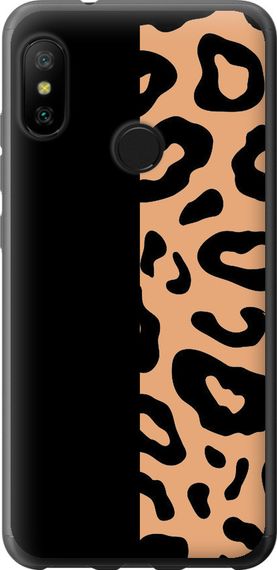 Чехол на Xiaomi Redmi 6 Pro Пятна леопарда "4269u-1595-17620"