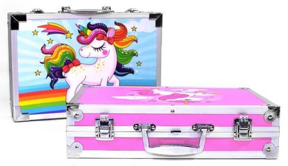 Набор для детского творчества и рисования Painting Set 145 предметов Розовый