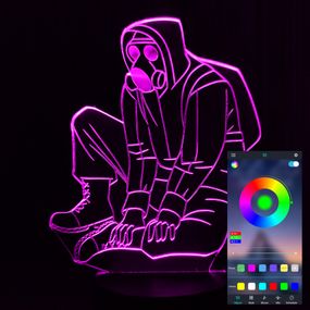 Акриловий світильник-нічник керування з телефона Сталкер 2 tty-n001254