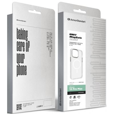 Чехол для мобильного телефона Armorstandart Unit MagSafe Apple iPhone 13 Pro Max Matte Clear Silver (ARM70461) | Зображення 5