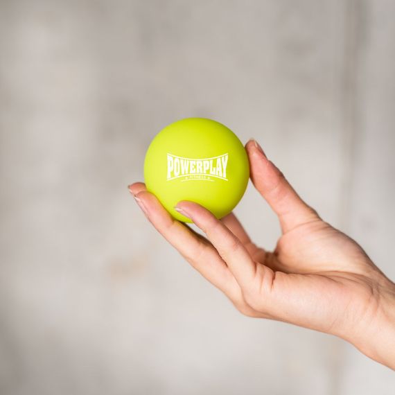 Масажний силіконовий м'яч Паверплей PP-4354 Silicone Lacrosse Ball (6.3см.) Зелений | Зображення 1