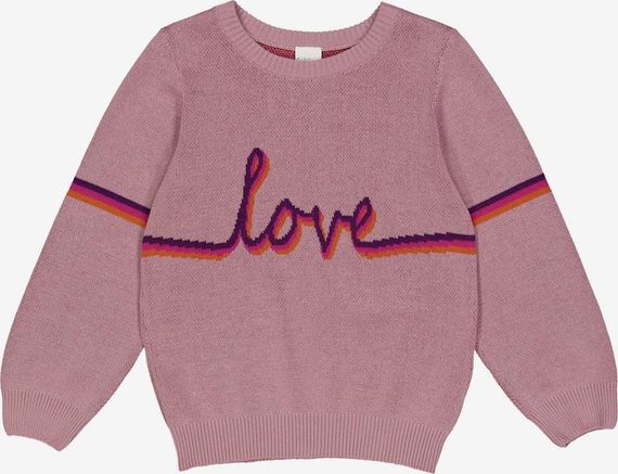 Дитячий в'язаний светр для дівчинки Green Cotton 116 см Рожевий (25111272)