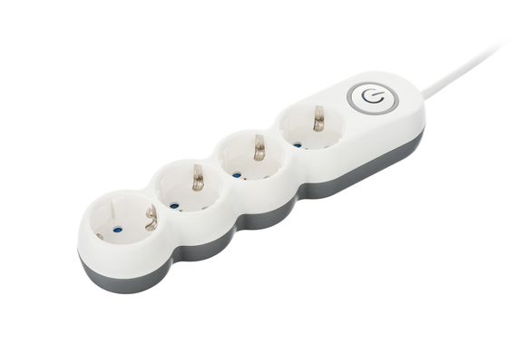 Сетевой фильтр 2Е Plus 4XSchuko с выключателем 3G1.0*3M, white (2E-U04VESM3W) | Зображення 2