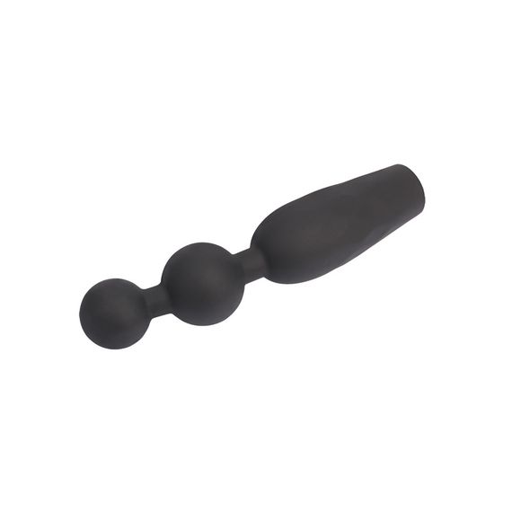 Анальная пробка CHISA Black Mont Vibrating Booty Beads с вибрирующими бусинами Sex Aura | Зображення 4