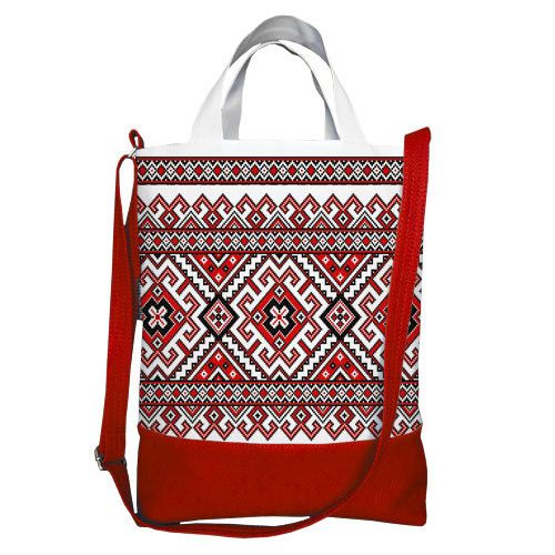 Сумка міська City Украинский орнамент 34x40 см (SCB_15UKR016_KR)