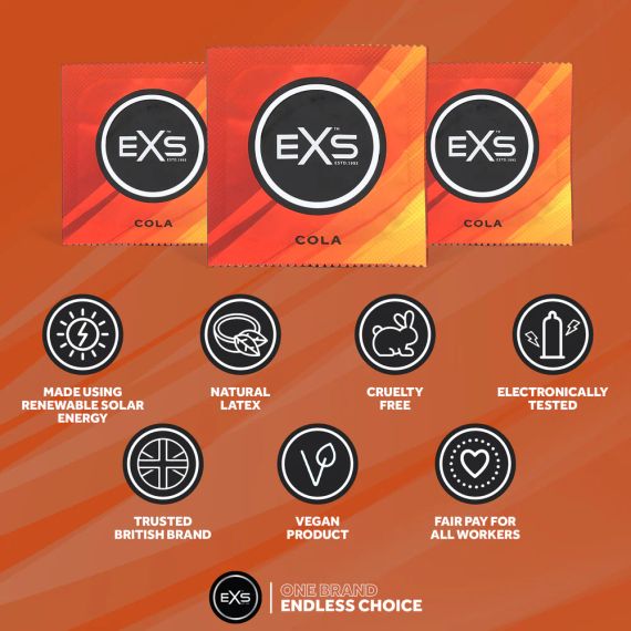Презерватив - EXS Cola Flavour Condom, 1 шт. | Зображення 3