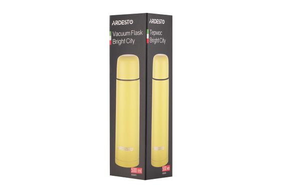 Термос ARDESTO  Bright City 500 мл, жовтий, нержавіюча сталь (AR2650YL) | Зображення 2