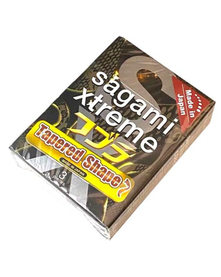Презервативи латексні Sagami Xtreme Tapered Shape Cobra паковання 3 шт. sexstyle